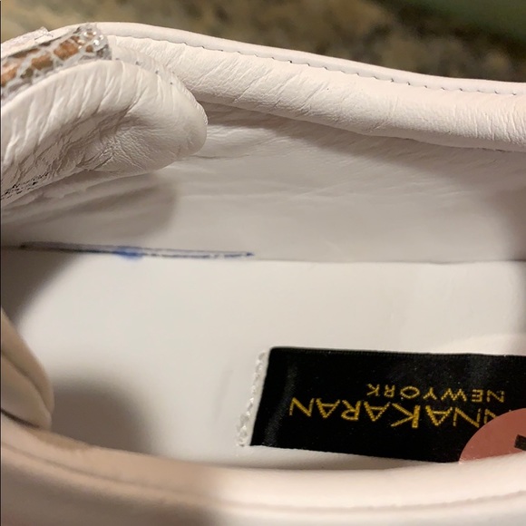 Donna Karan Metallic Pull-On Sneakers - Picture 6 of 8